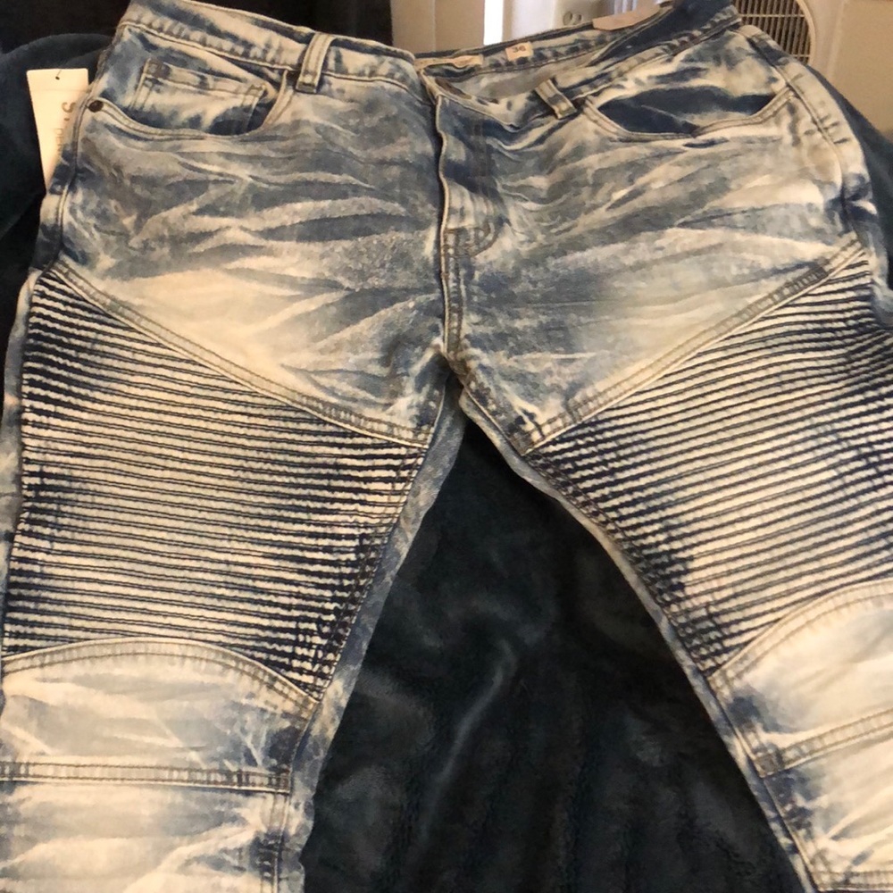 Designer motorcycle jeans